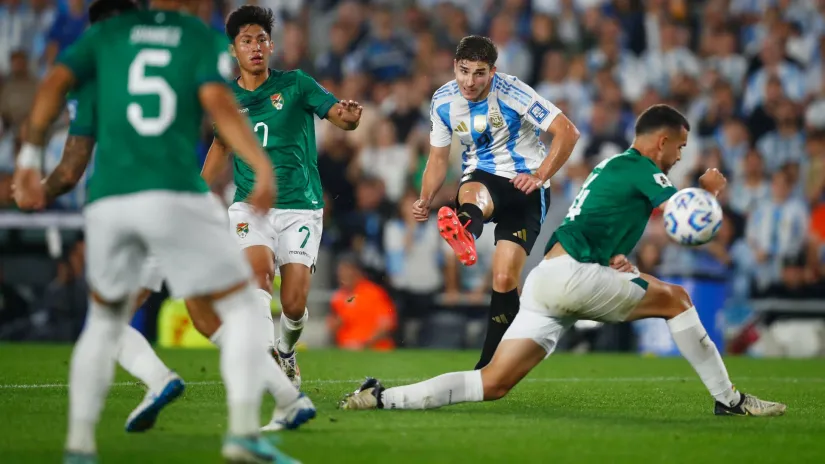 Hulijan Alvarez (Argentina) na meču sa Bolivijom